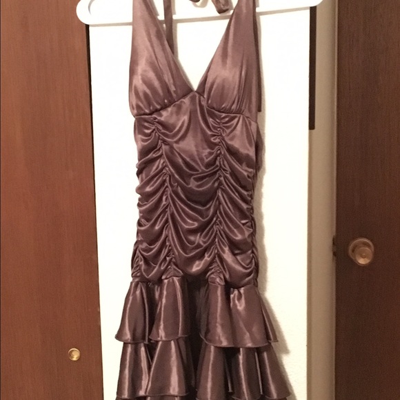 XOXO Prom dress copper colored Med/Small 50% off
