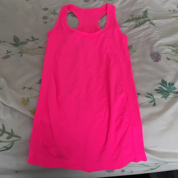 Fabletics Neon Pink Racerback Workout Top