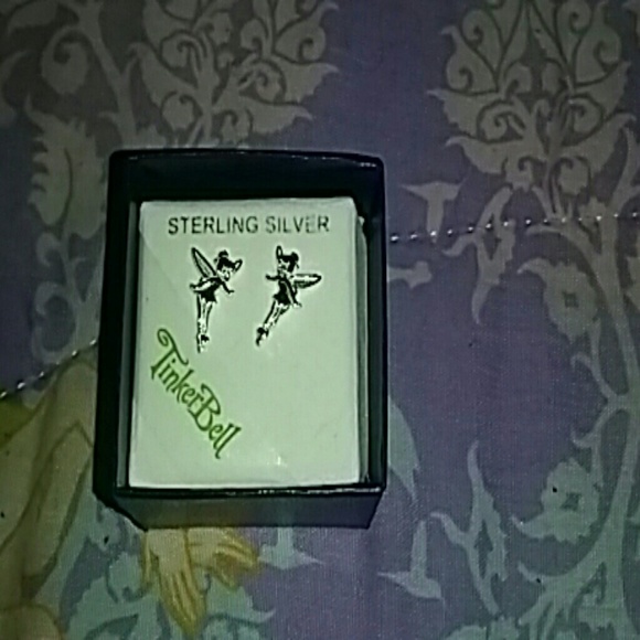 Tinker bell sterling silver earrings