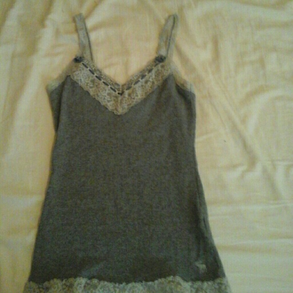 Abercrombie lace bow cami tank