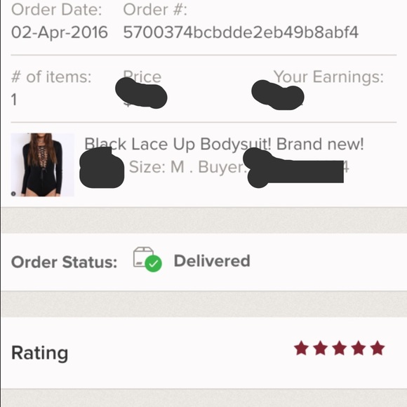 Black Friday! Black Lace Up Bodysuit, new! - Picture 3 of 3