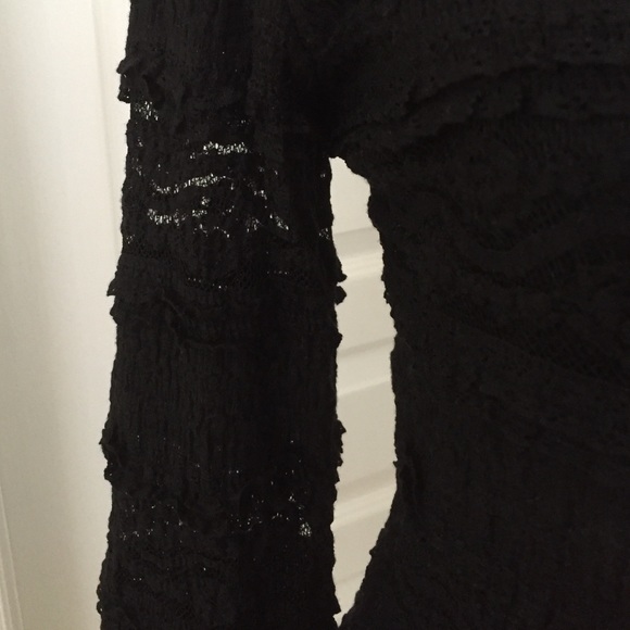 Long Sleeved Black Lace Dress - Picture 3 of 4