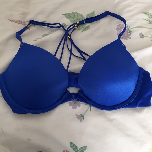 Victoria's Secret Royal Blue Front-Clasp Bra