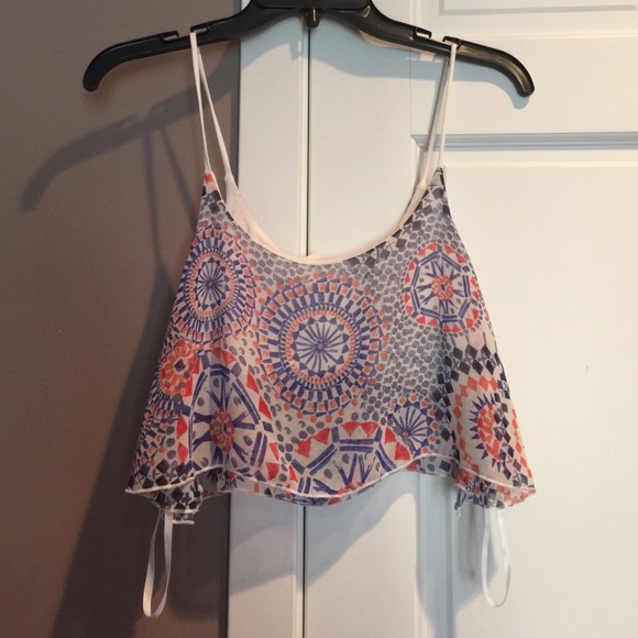 Vintage Havanna Print Crop Top. Size- s - Picture 1 of 2