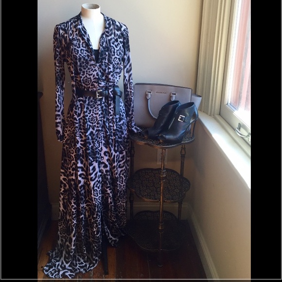 Michael Kors Animal Print Maxi Dress
