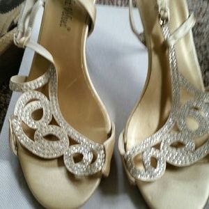 Gold dress sandals