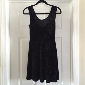 Forever21 Black Velvet Dress