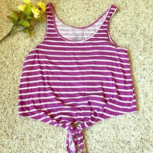 Pacsun tie front crop top