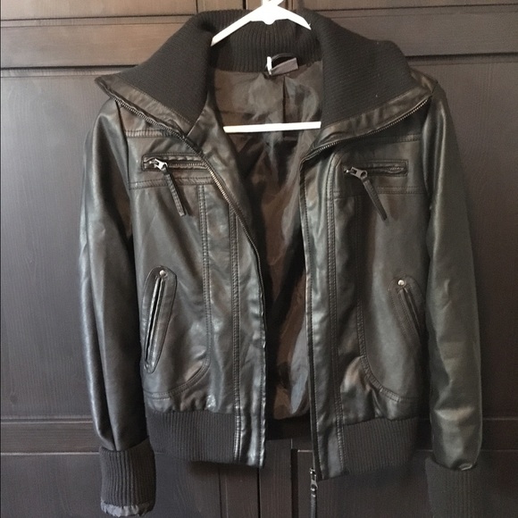 Urban outfitter: faux leather jacket