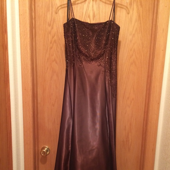 Blondie Nite Chocolate Brown Prom Dress,55% off - Picture 1 of 3