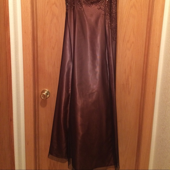 Blondie Nite Chocolate Brown Prom Dress,55% off - Picture 3 of 3