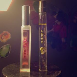 Two perfumes by Marc Jacobs and Juicy Couture