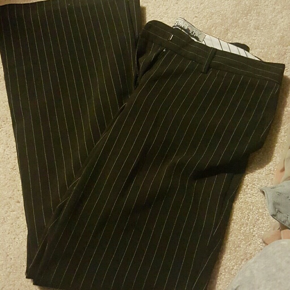 Black and white dress pants