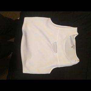 White crop top