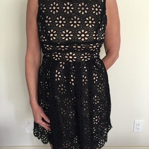 Black crochet dress new with tags