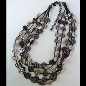 Chico's multi strand shimmering necklace