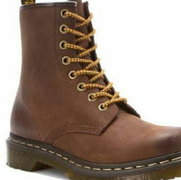 Brown doc martens