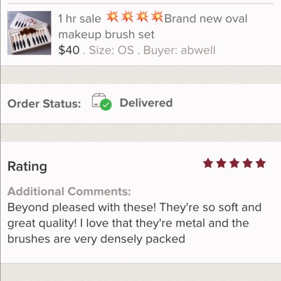 1 hr sale 💥💥💥💥Brand new oval makeup brush set - Picture 4 of 4