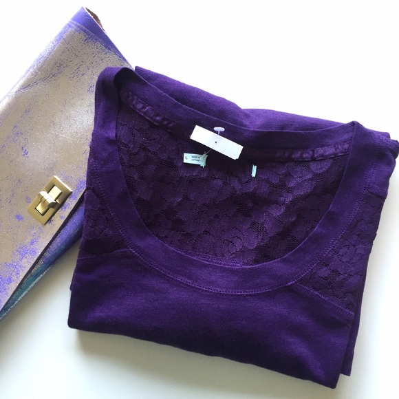 Violet Lace Tee
