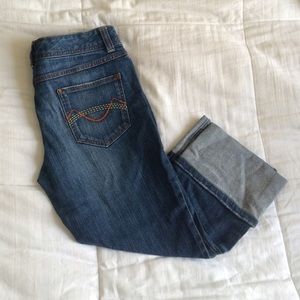Mossimo Wide-cuffed Denim Capris