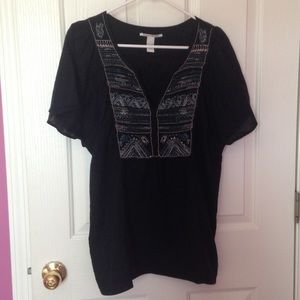 Lucky Brand Embroidered Tunic