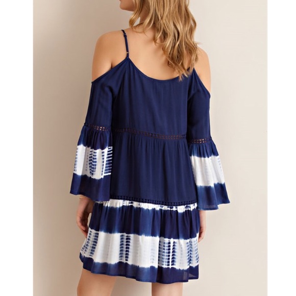 🚨1 HR SALE🚨AMELIA Tie dye cold shoulder dress - Picture 3 of 3
