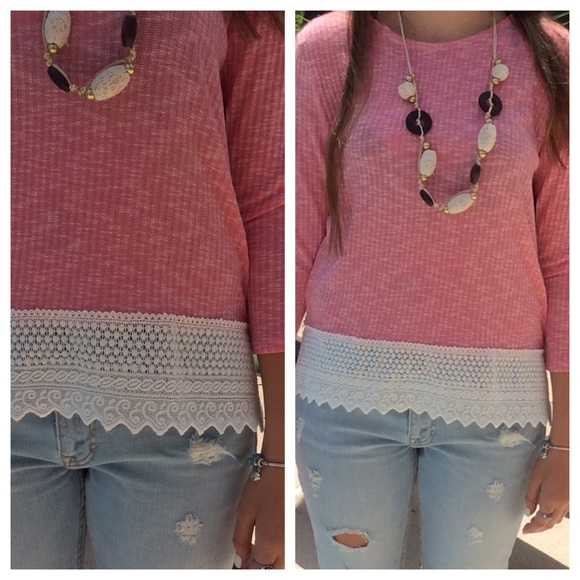 Pink Knit Top - Picture 3 of 3