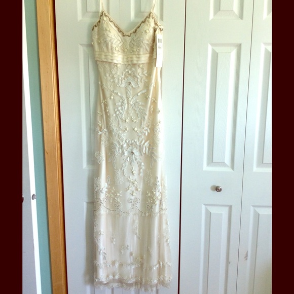 Ivory lace bridal-style dress