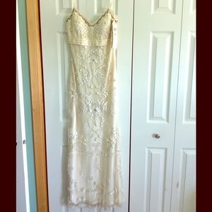 Ivory lace bridal-style dress