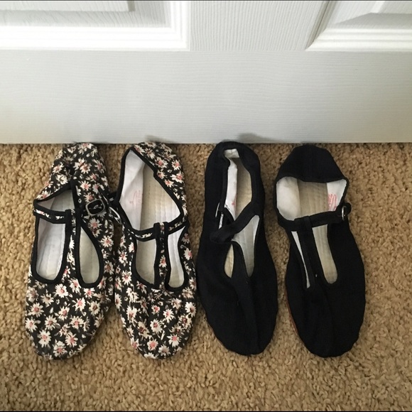 Urban outfitters cotton Mary Jane flats