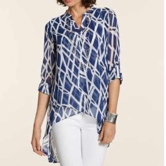 Chico's Long Asymmetrical Tunic