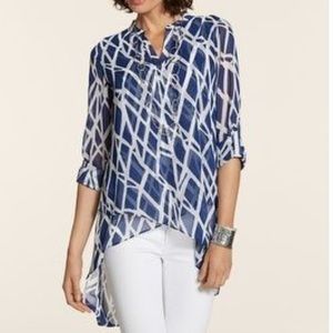 Chico's Long Asymmetrical Tunic