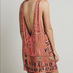 Free people love and embellished shift dress