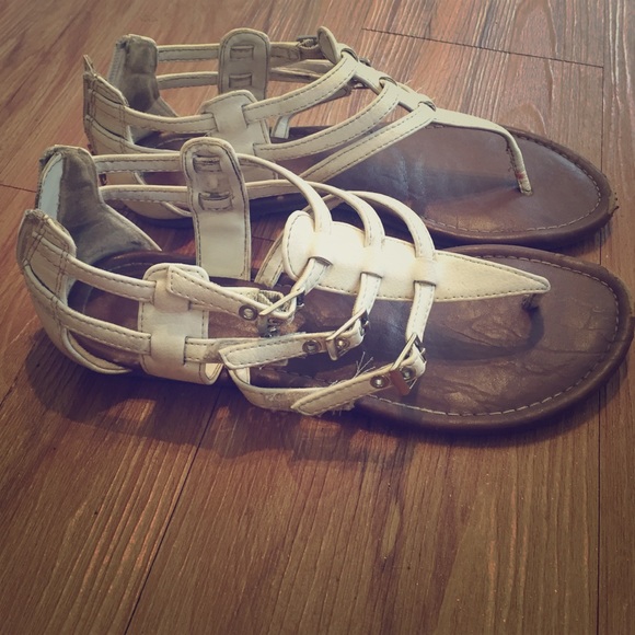 Size 7.5 White Sandals