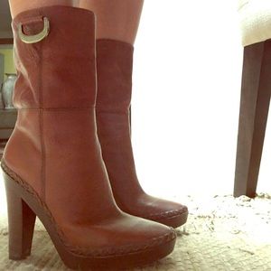 Cole Haan G Series Nikeair brown leather boots.