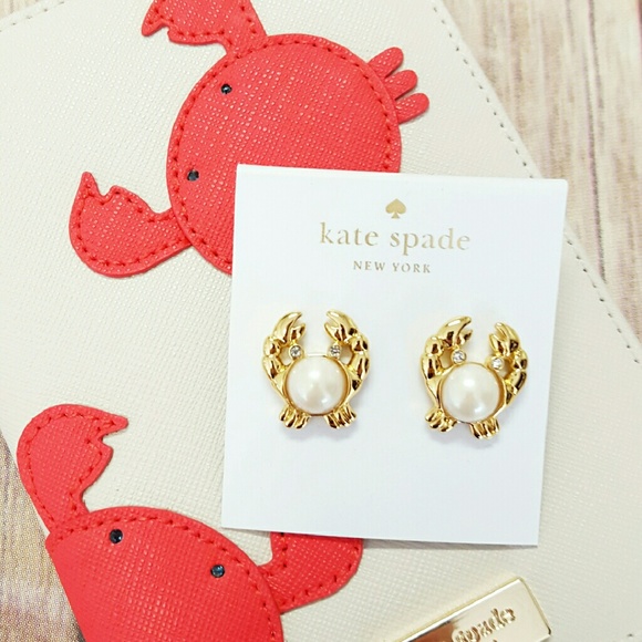 1 Hr Sale! Kate Spade Shore Thing Crab Studs