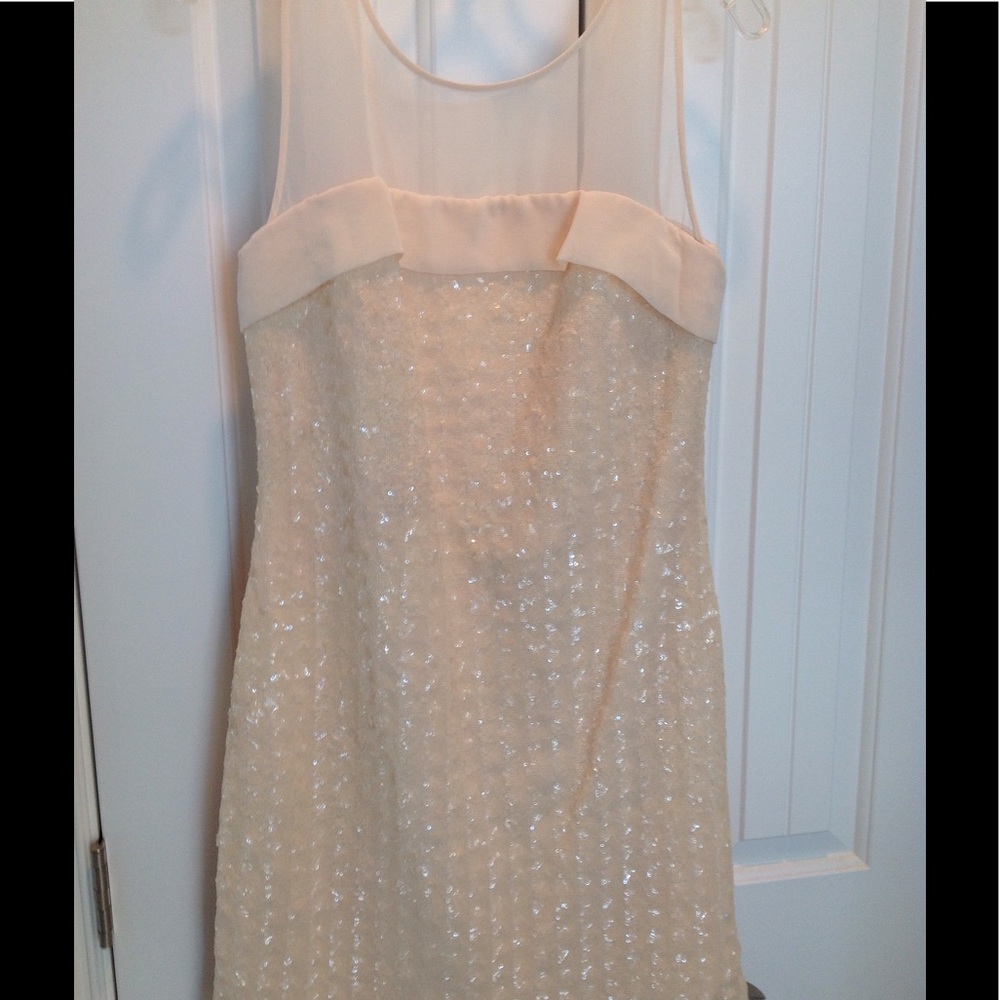 😊🎁NWT Stunning 'champagne' sequined dress!! 8