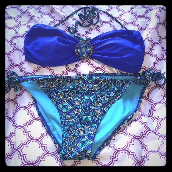 Super Cute Embellished Bikini!