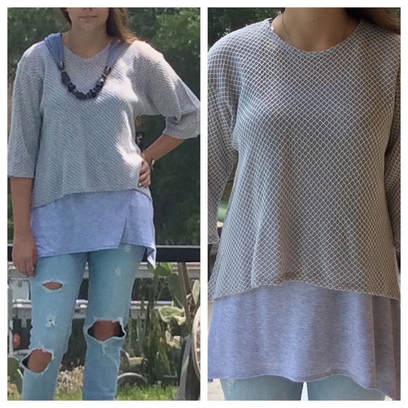 SOLD OUT Gray Knit Top - Picture 2 of 4