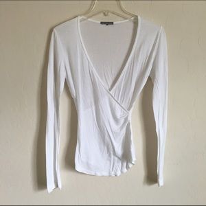 James Perse Wrap Top