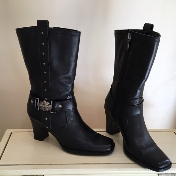 Black Biker Boots