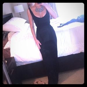 Black maxi dress