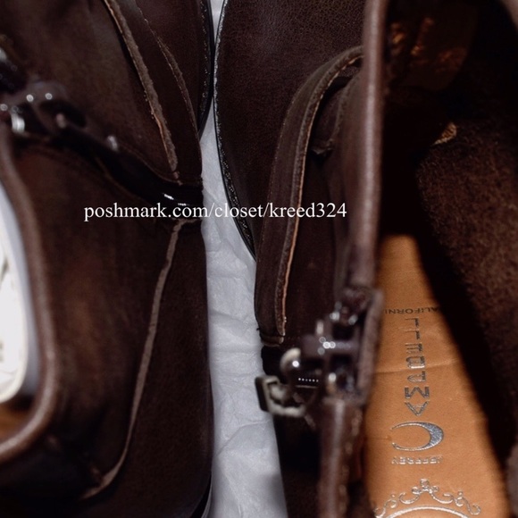 JEFFREY CAMPBELL Boots Distressed Leather Booties - Picture 4 of 4