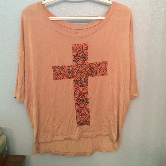 Cross loose shirt