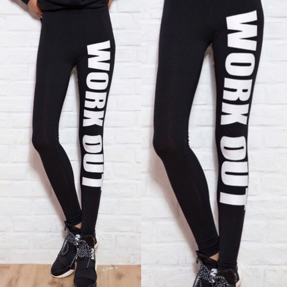 Pants - Black Workout Leggings