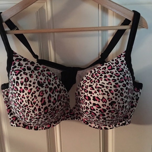 Cacique bra 44D.  Pink and black animal print.
