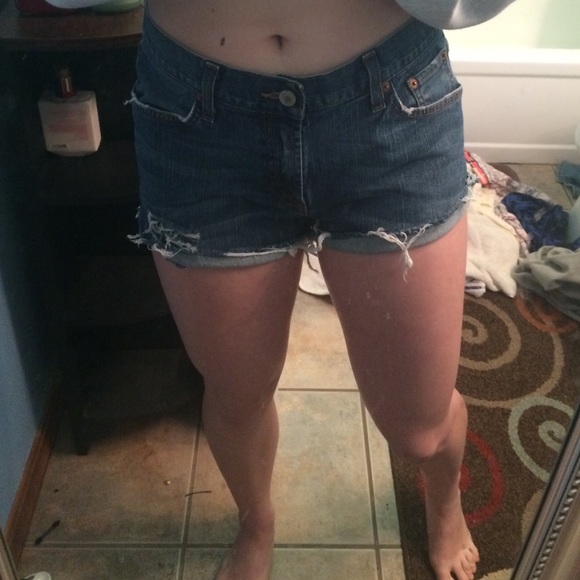 Homemade lucky brand high waisted shorts
