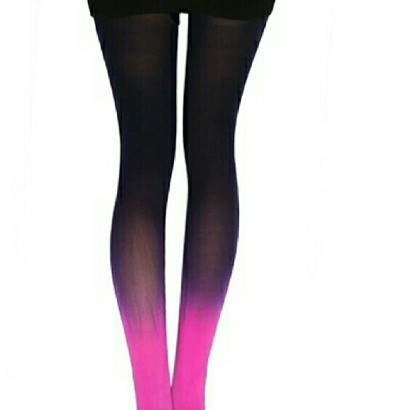 Mengliluo Accessories - Ombre Tights - Purple to Pink