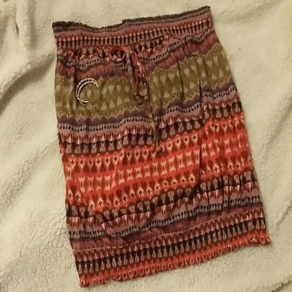 Strapless boho top size M