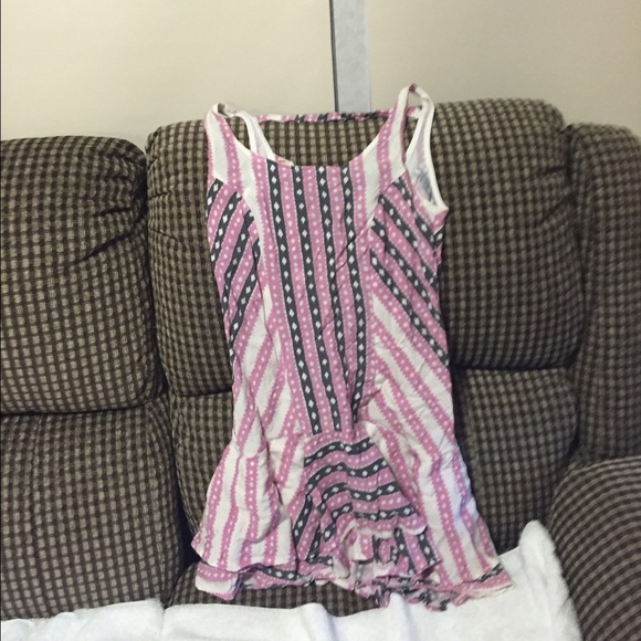 Pink grey and white dress - Picture 1 of 4